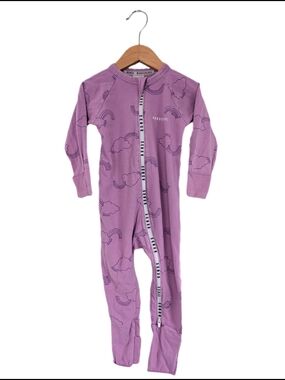Bonds wondercool Lavender Purple Cloud & Rainbow Footed One-Piece Pajamas
